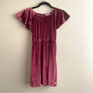 Old Navy cranberry velvet dress